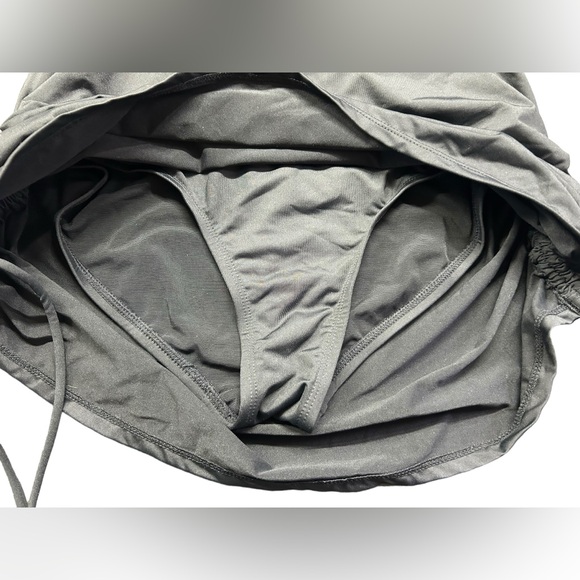 ANNE COLE black Tummy Control Skirted Bikini Swim Bottom size medium NWT - Picture 5 of 12